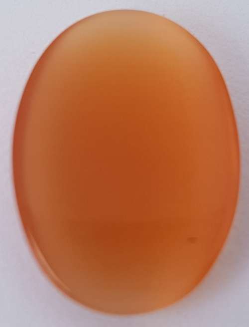 PEACH CATS EYE OVAL CABOCHON  - 18 x 13mm