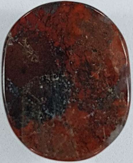 BRECCIATED JASPER OVAL CABOCHON - 10 x 8 mm