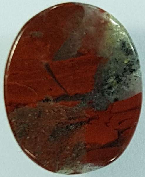 BRECCIATED JASPER OVAL CABOCHON - 10 x 8 mm