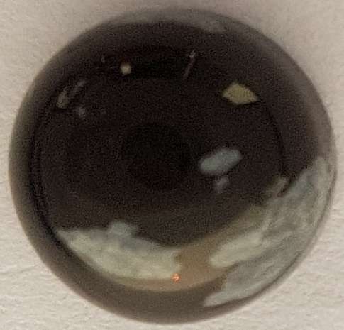 NATURAL SNOWFLAKE OBSIDIAN CABOCHON - 8mm