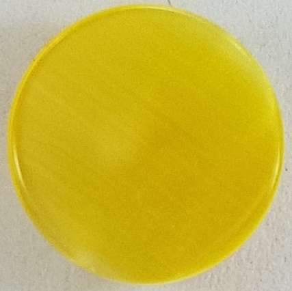 YELLOW CATS EYE ROUND CABOCHON  - 8mm
