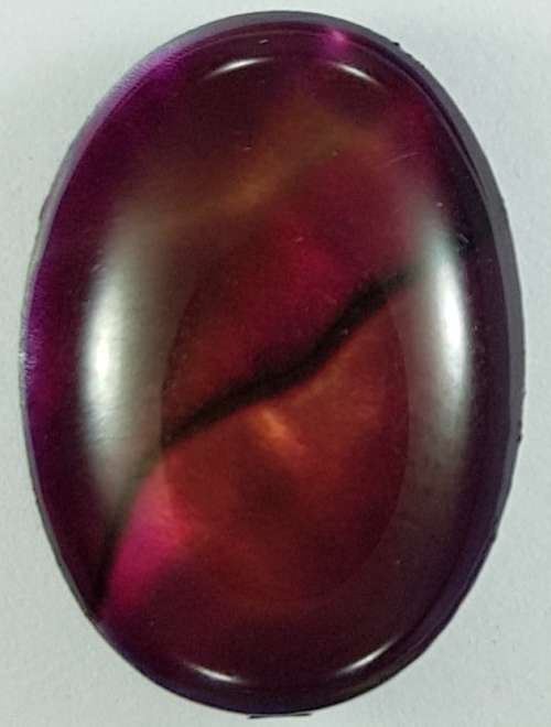 RED PAUA SHELL CABOCHON -  14 x 10mm OVAL