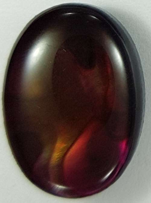 RED PAUA SHELL CABOCHON -  14 x 10mm OVAL