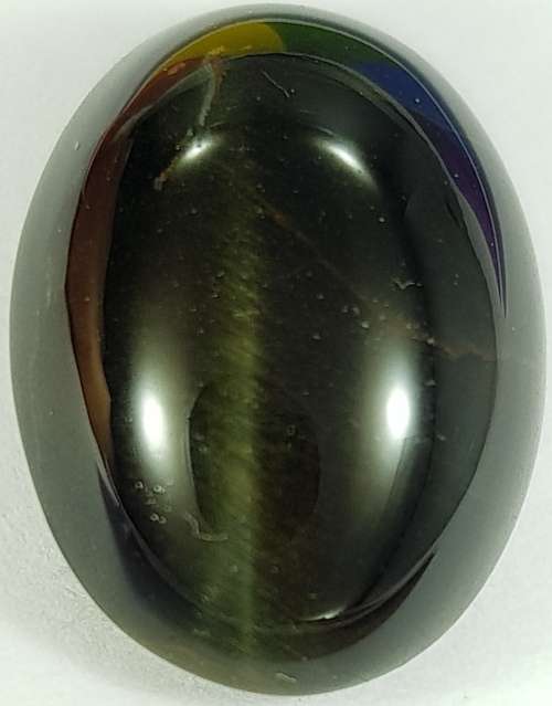 NATURAL BLUE TIGERS EYE OVAL CABOCHON - 18x13 mm