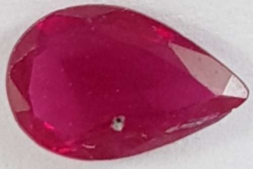 GENUINE RUBY PEAR (flawed) - 0.25 ct