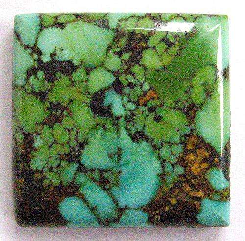 NATURAL TURQUOISE SQUARE CABOCHON - 26ct - 22x22x5mm