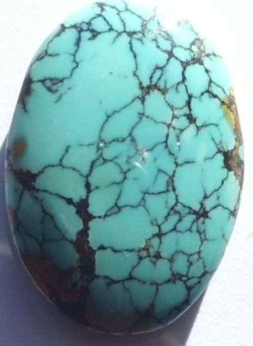 NATURAL TURQUOISE OVAL CABOCHON - 15.35ct
