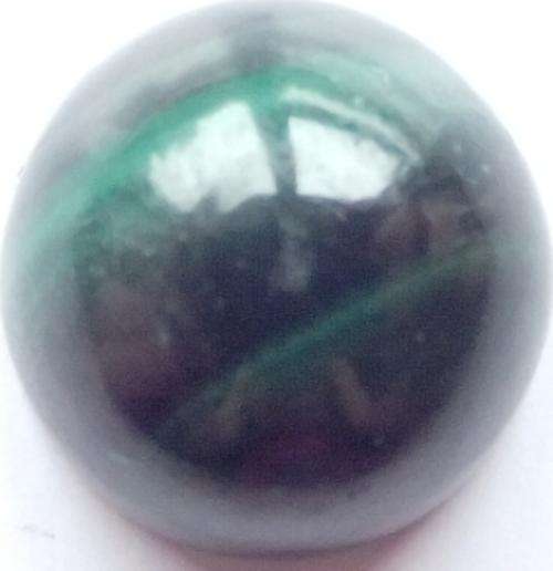 NATURAL MALACHITE ROUND CABOCHON - 9 mm