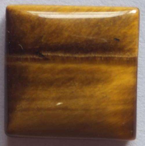 GOLD TIGERS EYE SQUARE CABOCHON - 12mm