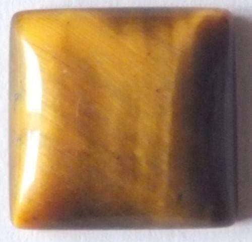 GOLD TIGERS EYE SQUARE CABOCHON - 12mm