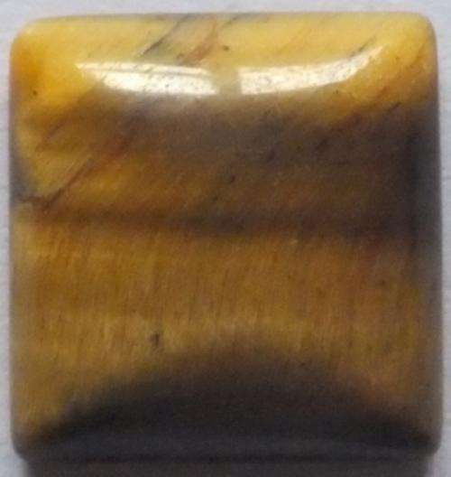 GOLD TIGERS EYE SQUARE CABOCHON - 12mm