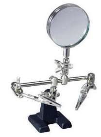 Low Cost Helping Hands Magnifying Glass