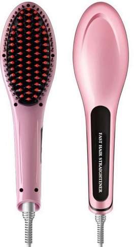 electric brush hair straightener