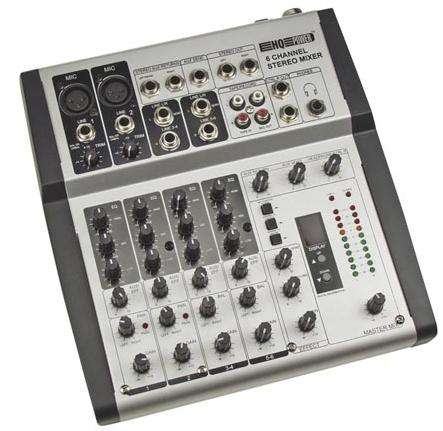 Professional Mixer - 6 Channel - digital Reverb / Echo