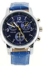 Fashionable 8077 Quartz Wrist Watch (Blue)