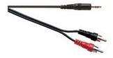 3,5 mm Stereo to Twin RCA, 5 m