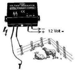 Mini high voltage electric fence generator