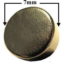 Shiny Disc Neodymium Magnet 10diax5mm (5 Pieces)