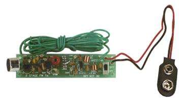 FM Transmitter with 3 Stages 9VDC