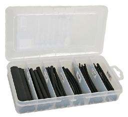 Heat Shrink Tube Kit in Box Black 170pcs