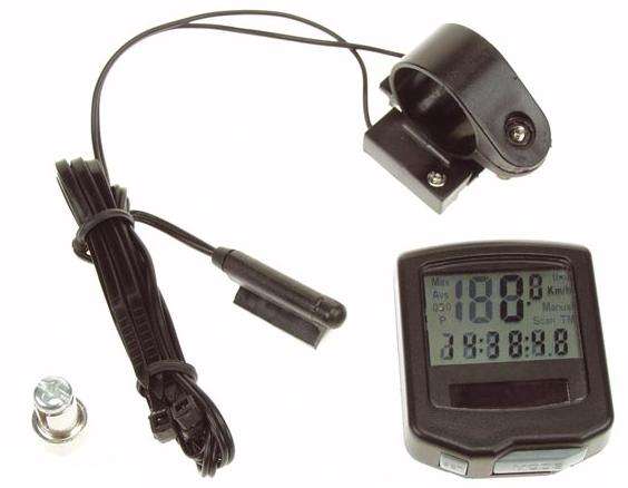 Bicycle Computer with 15 functions and solar cell