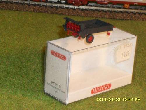 HO Wiking (German Precision) Collection:Rare Model. Agricultural Seed Spreader/Planter trailer