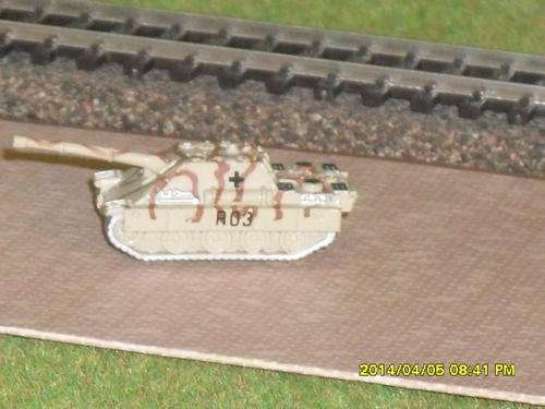 N Scale Model Army Tank "R03"