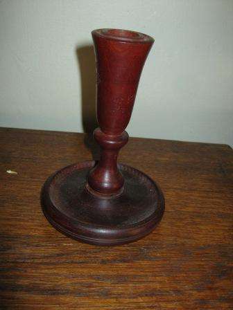 ? VINTAGE WOODEN CANDLE HOLDER ~ HAVE A LOOK!!!