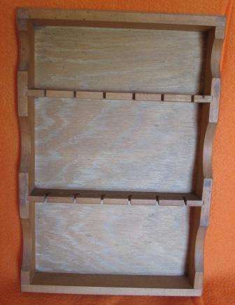 WOODEN SPOON RACK~NO CHIPS OR CRACKS: HAVE A LOOK!!!