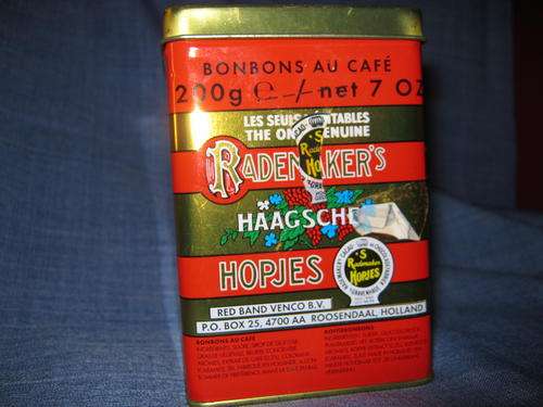 BEAUTIFUL RED HOPJE TIN