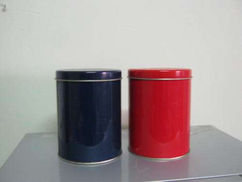 BLUE & RED  TIN