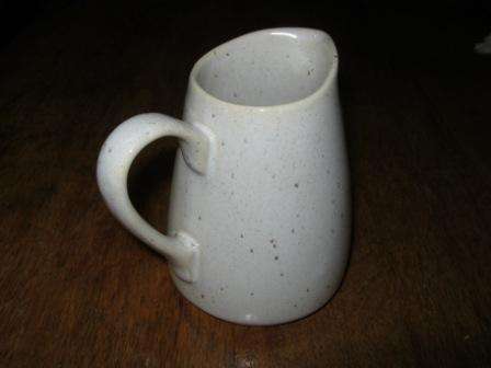 WHITE CERAMIC MILK  JUG GOOD CONDITION ~ HAVE A LOOK!