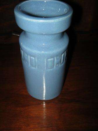 RETRO BLUE CERAMIC VASE IN GOOD CONDITION ~  HAVE A LOOK!!!