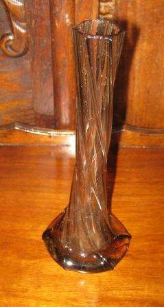 GREY TWISTED SHAPE VASE ~ NO CHIPS OR CRACKS~HAVE A LOOK!!!!!!!!