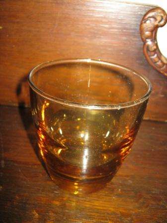 AMBER/YELLOW GLASS VASE  ~NO CHIPS OR CRACKS ~  HAVE A LOOK!!!