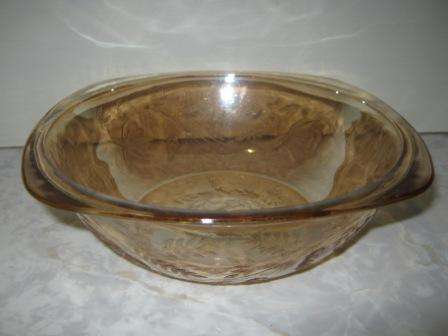 ?VINTAGE CARNIVAL GLASS GLASS SERVING DISH NO CHIPS OR CRACKS~ HAVE A LOOK!!!!!!!!!!