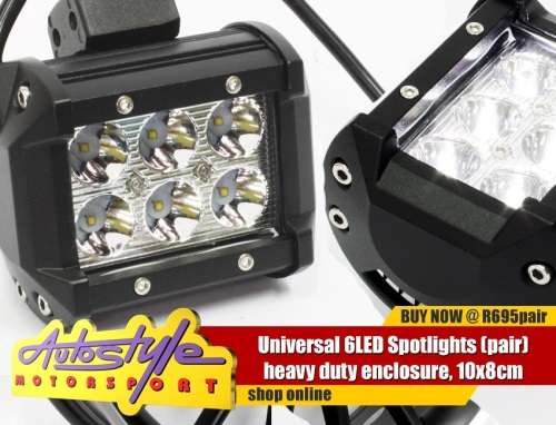 Universal 6LED Spotlights (pair)