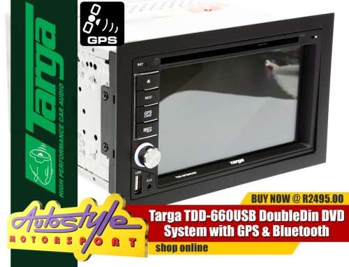 Targa TDD-GP660USB Double Din with GPS Navigation