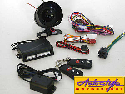 Autosecurity Alarm System  - Alarm Pre Warning Signal - Remote Panic - On Board flashing light relay