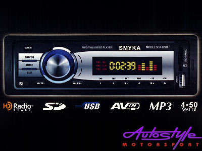 Smyka Radio/Sd/USB/FM Media Player   -mp3 playback - FM Tuner with 18 stations - Clock - 50w x 4 - U