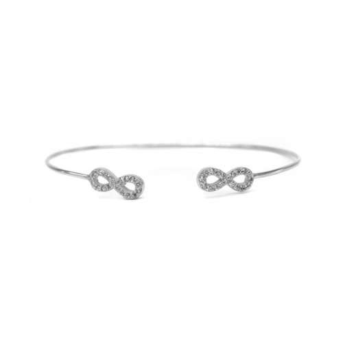 FREE Delivery - Gorgeous Infinity Bangle - Sterling Silver