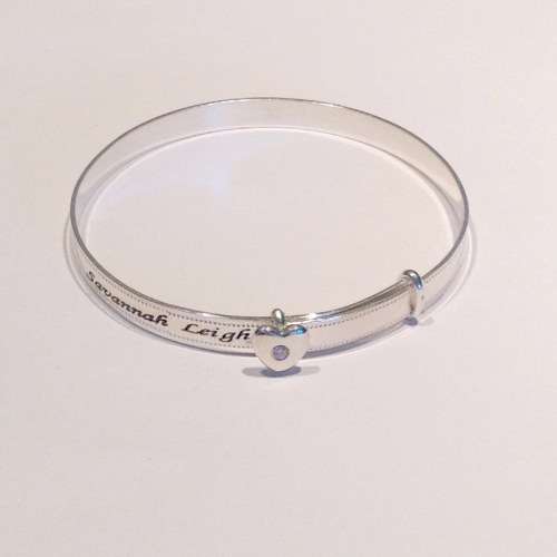Gorgeous Baby Bangle - Laser Engraved - FREE Delivery
