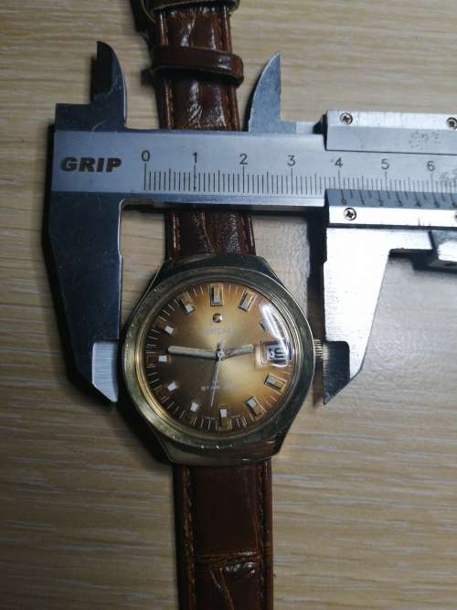Crazy R1 start Vintage Enicar Mro star jews mens watch wind up RARE
