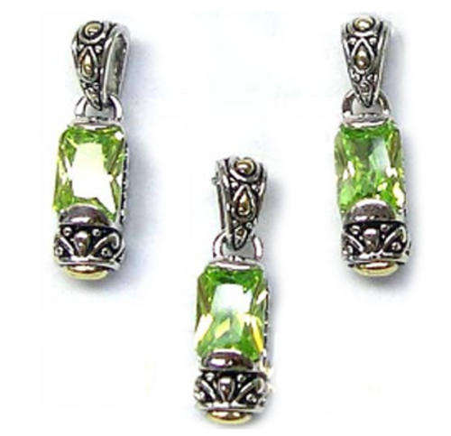 Designer Inspired Necklace Pendant & Earrings Set