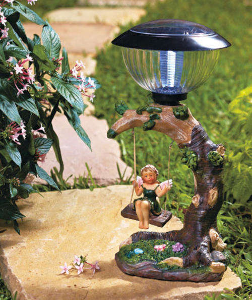 Swinging Solar Lantern Statue / Fairy