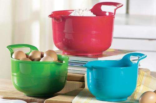 3 Piece Handled Mixing Bowl Set