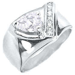 ** Read B4 Bidding ** 2.50ctw Diamond & Diamond ZrO2 Ring
