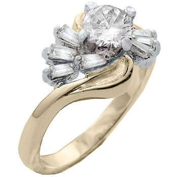 ** Read B4 Bidding ** 2.00ctw Diamond & Diamond ZrO2 Ring