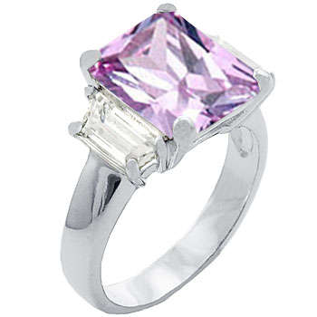 ** VALENTINE'S DAY ** 14.00ctw Tanzanite & Diamond ZrO2 Ring / Size 7