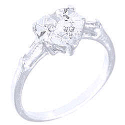 ** MOTHER'S DAY ** 3.00ctw Diamond & Diamond ZrO2 Ring